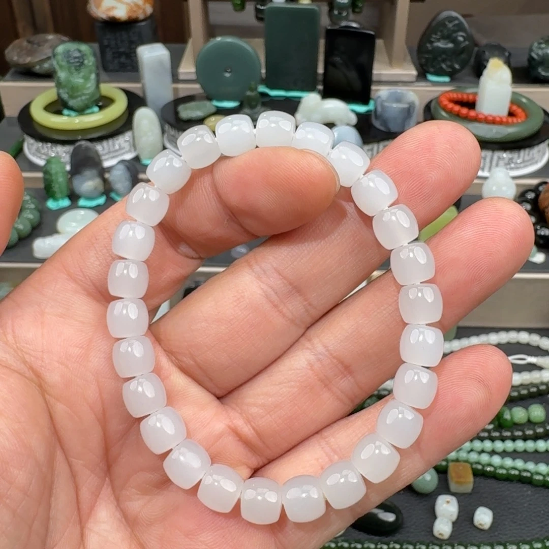 和田玉未镶嵌手链