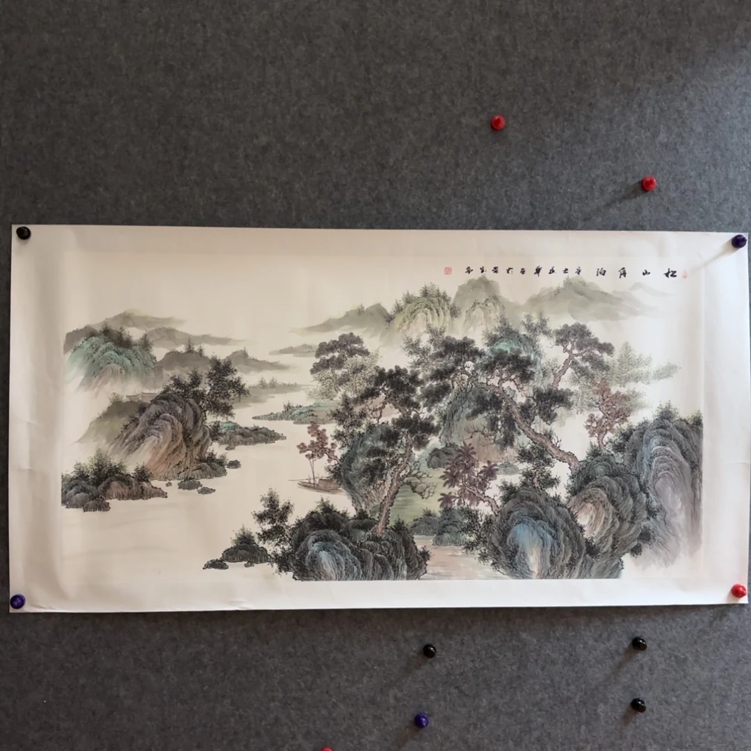 国画国画作品陆远华山水精品手绘