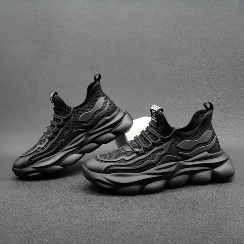 Louis Fordea/路易弗狄轻奢老爹鞋男款夏季透轻奢增高老爹男鞋