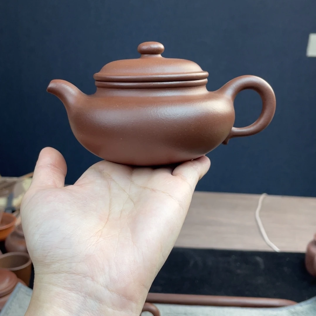 用***2茶壶紫砂全手工底槽清仿古240cc