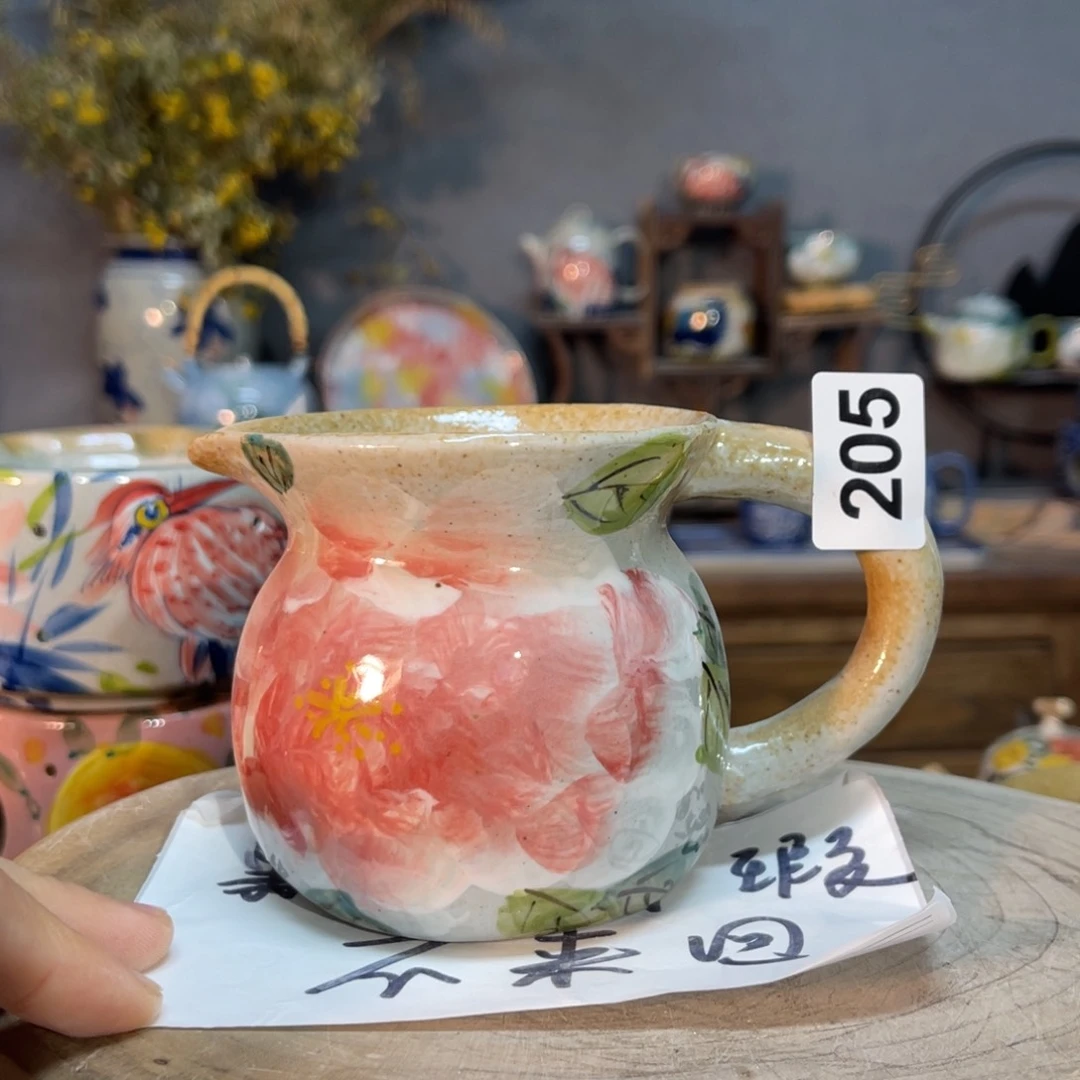 杯素浅陶瓷手工手绘