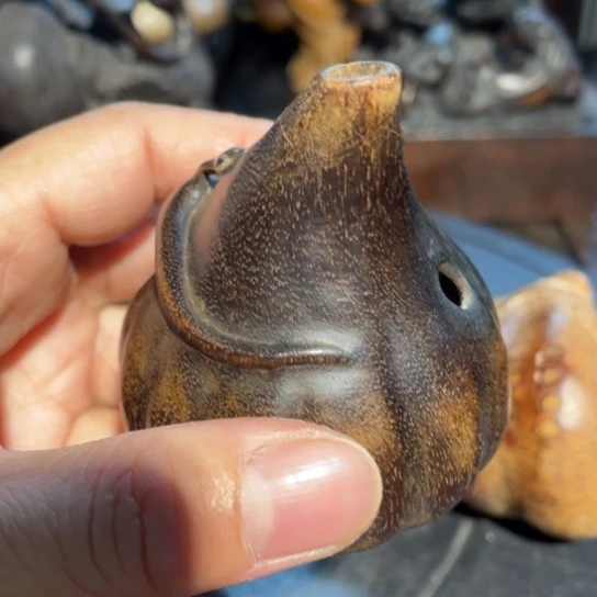 香榧木文房水滴一个