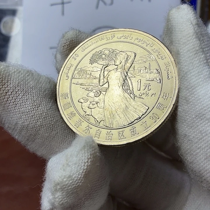 其他普通金属新疆纪念币一枚