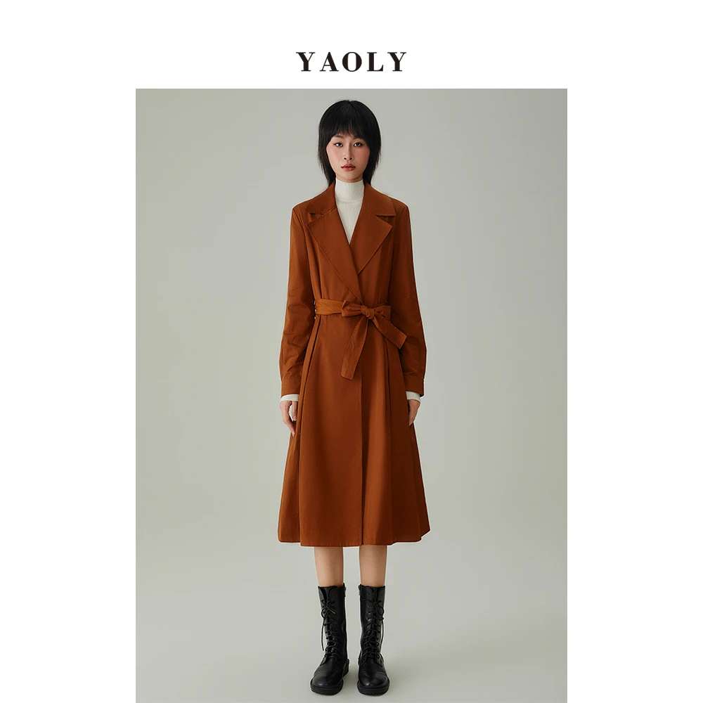 【 夏夏】姚领yaoly女装专柜正品新款长风衣843012622