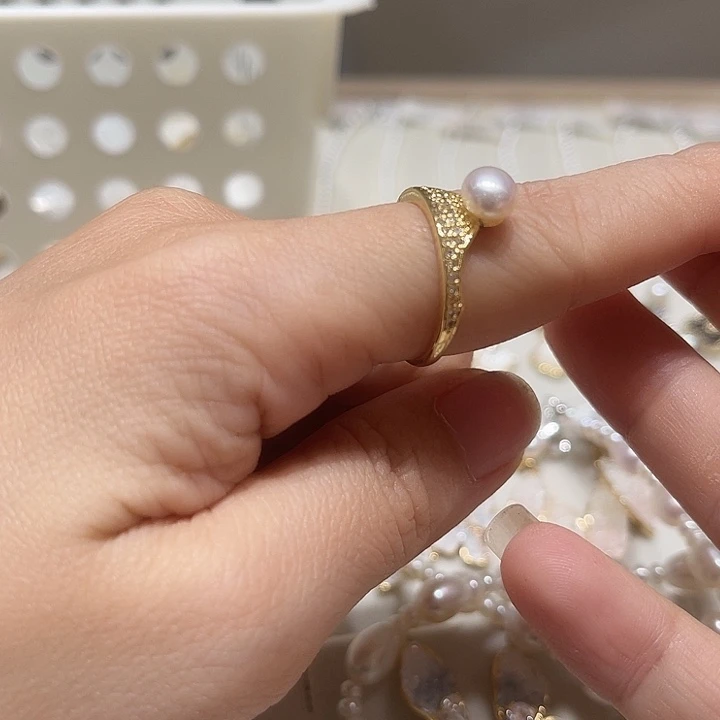 戒指未镶嵌淡水珍珠