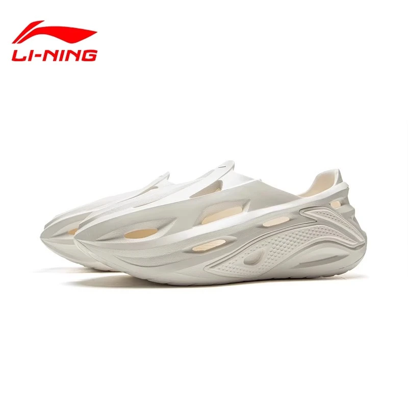 李宁拖鞋男子夏季新款时尚软底防滑休闲运动沙滩鞋舒适透气洞洞鞋