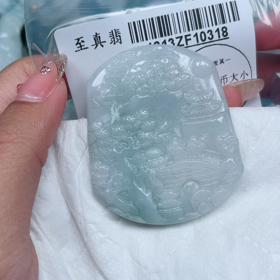 翡翠未镶嵌吊坠(不含链)