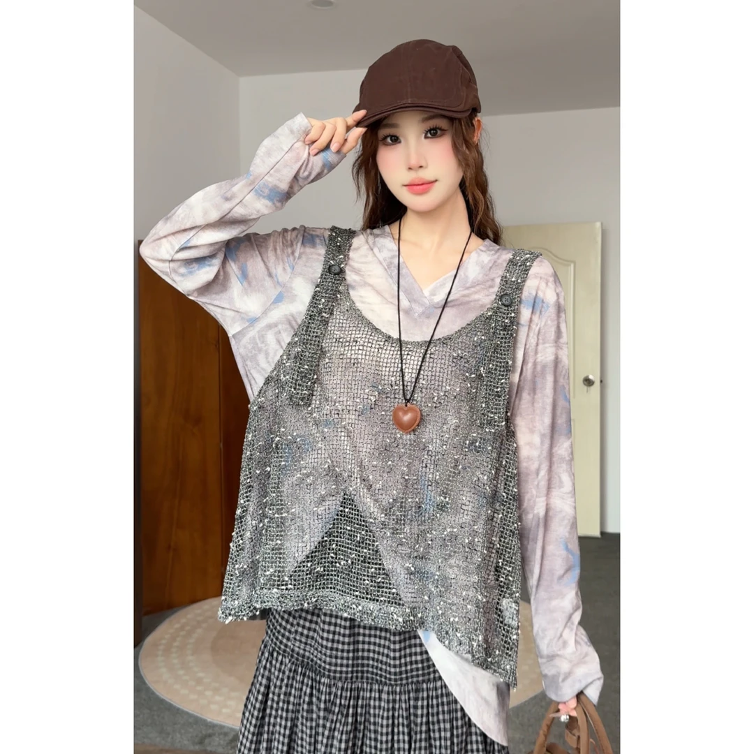 设计师墟生美学背心春装宽松型早秋减龄外穿通勤