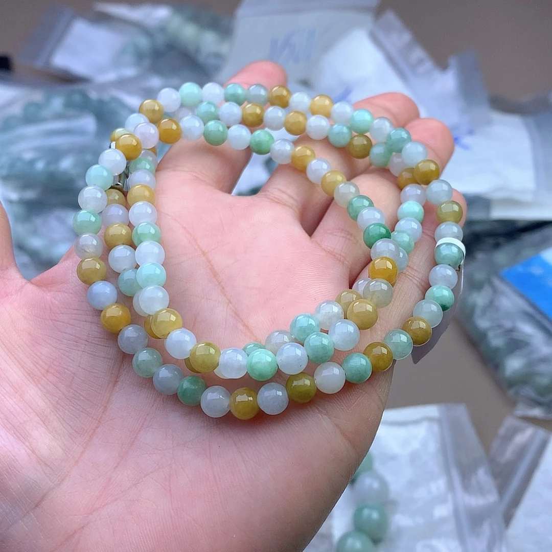 未镶嵌手串定制翡翠