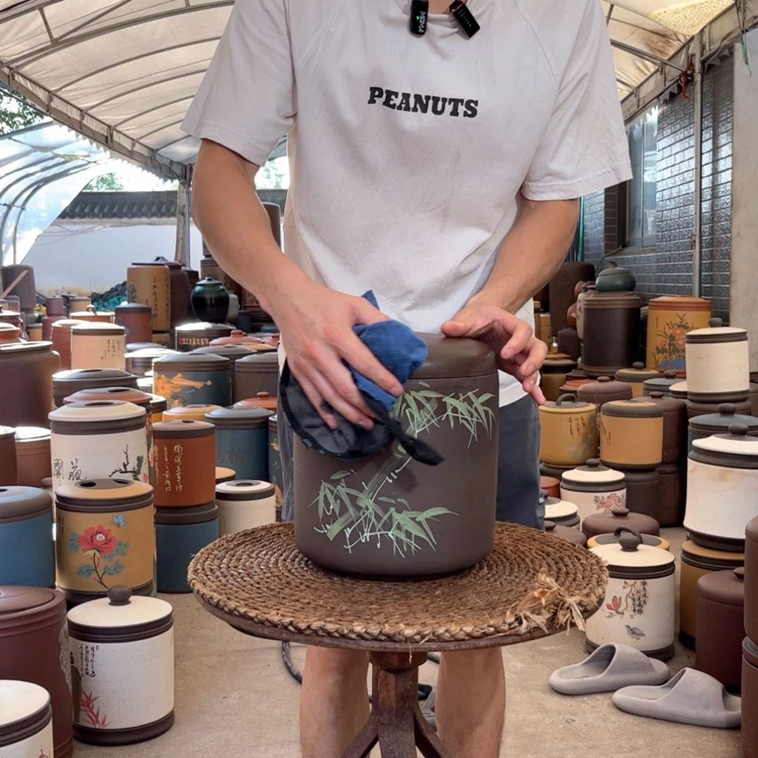 紫砂茶叶罐8 饼茶叶罐