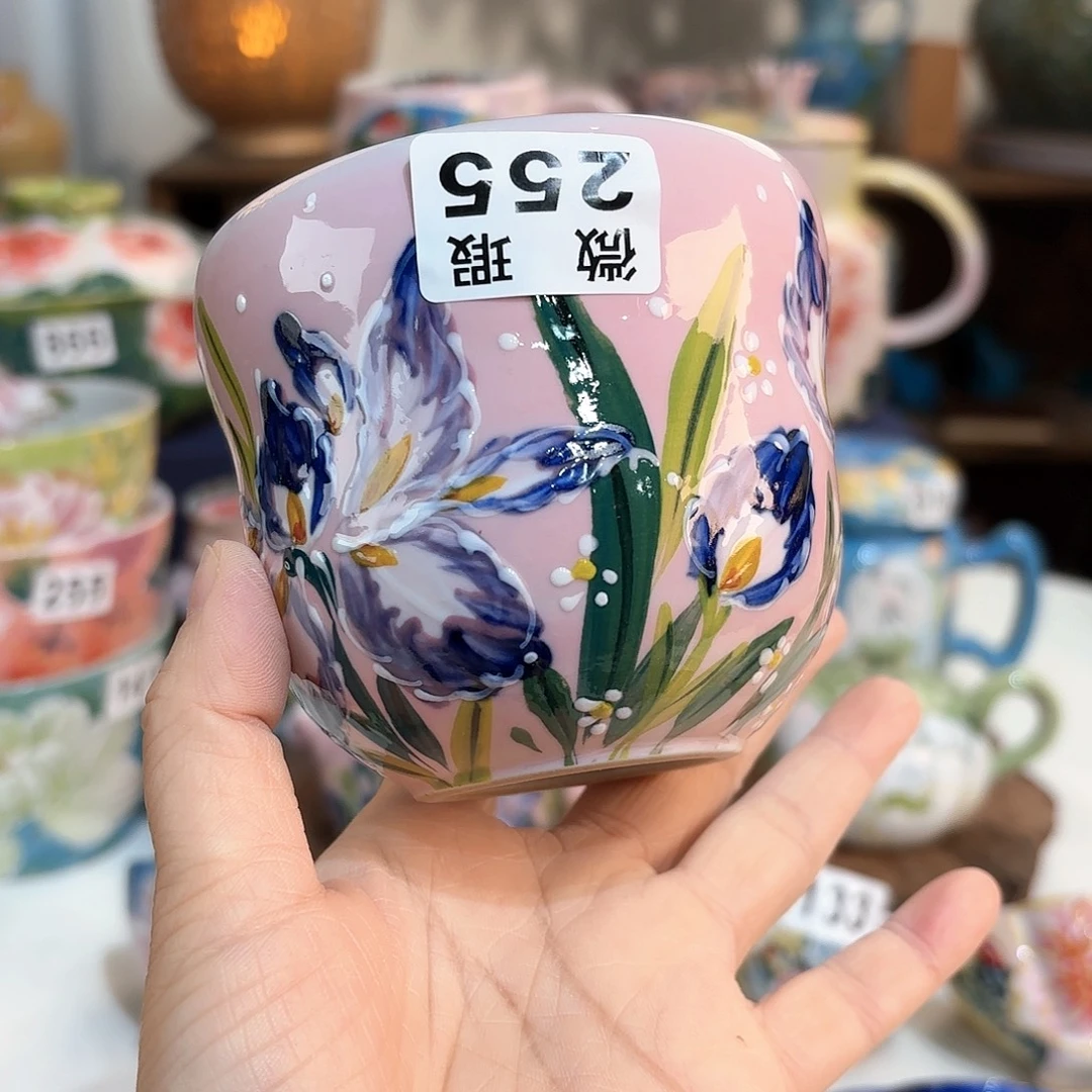 景德镇手绘高温釉下彩陶瓷茶具