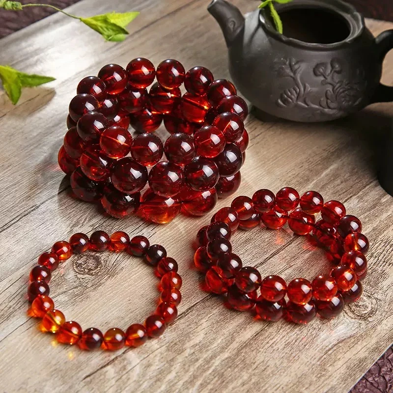 【正品保障】血药珀满血紫杉醇精美手串