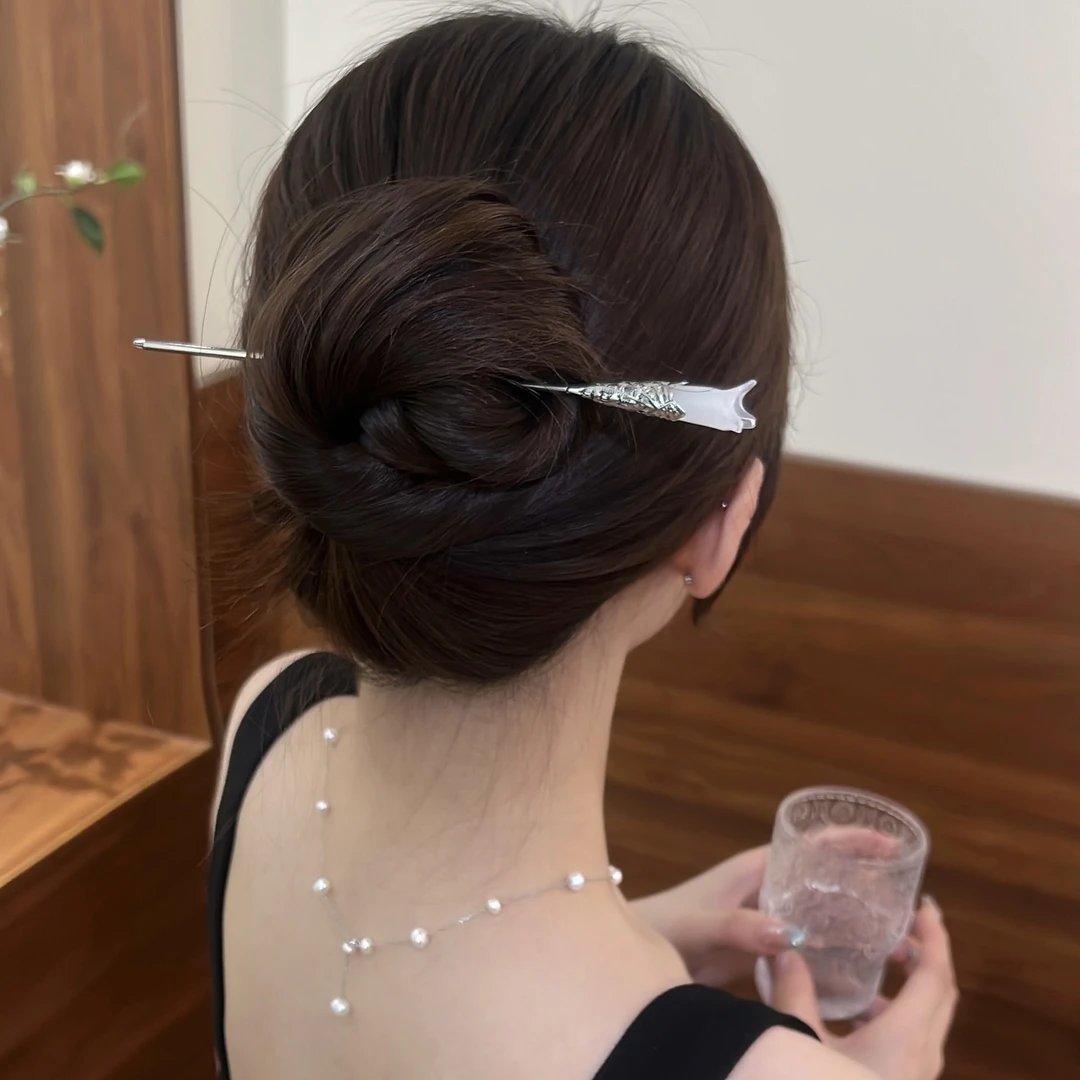 MINGFANXI/名梵希木兰花发簪女古风盘发钗子步摇汉服古风簪子