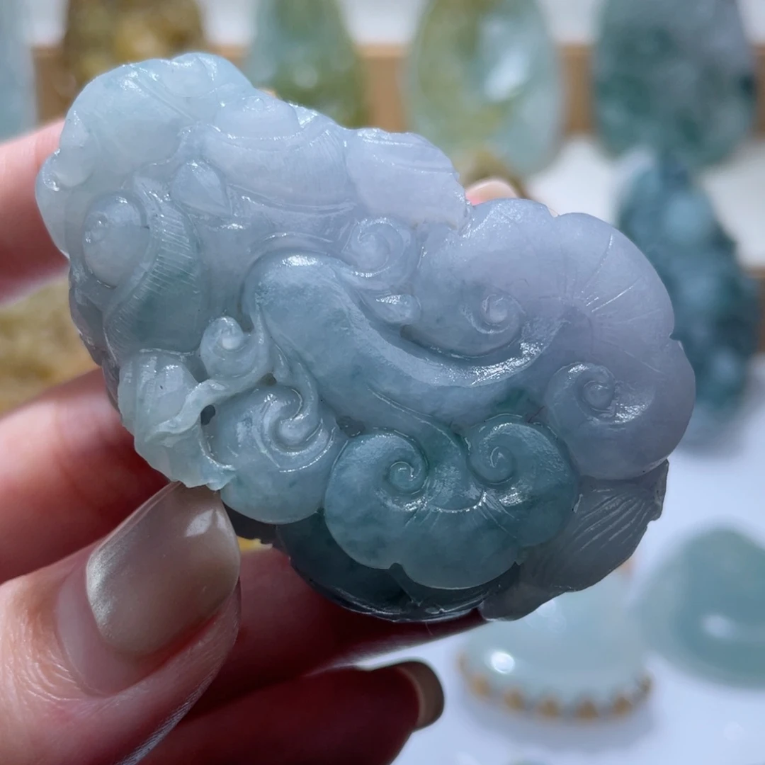 未镶嵌定制翡翠毛货