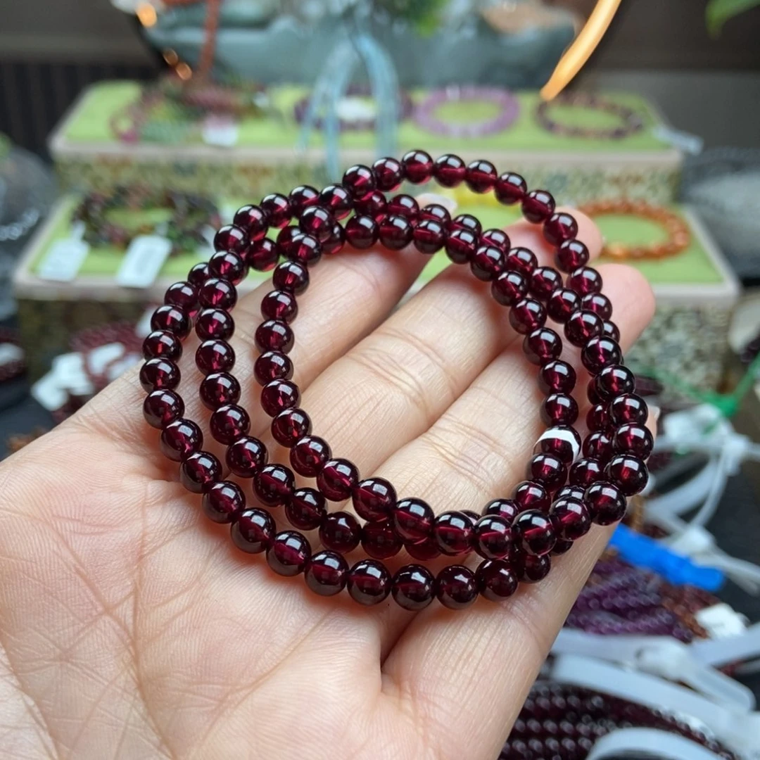 *****未镶嵌手串石榴石手串5.5