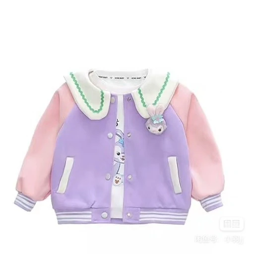 春秋运动风女学院风春季棒球服外套童装小童外套时尚秋季