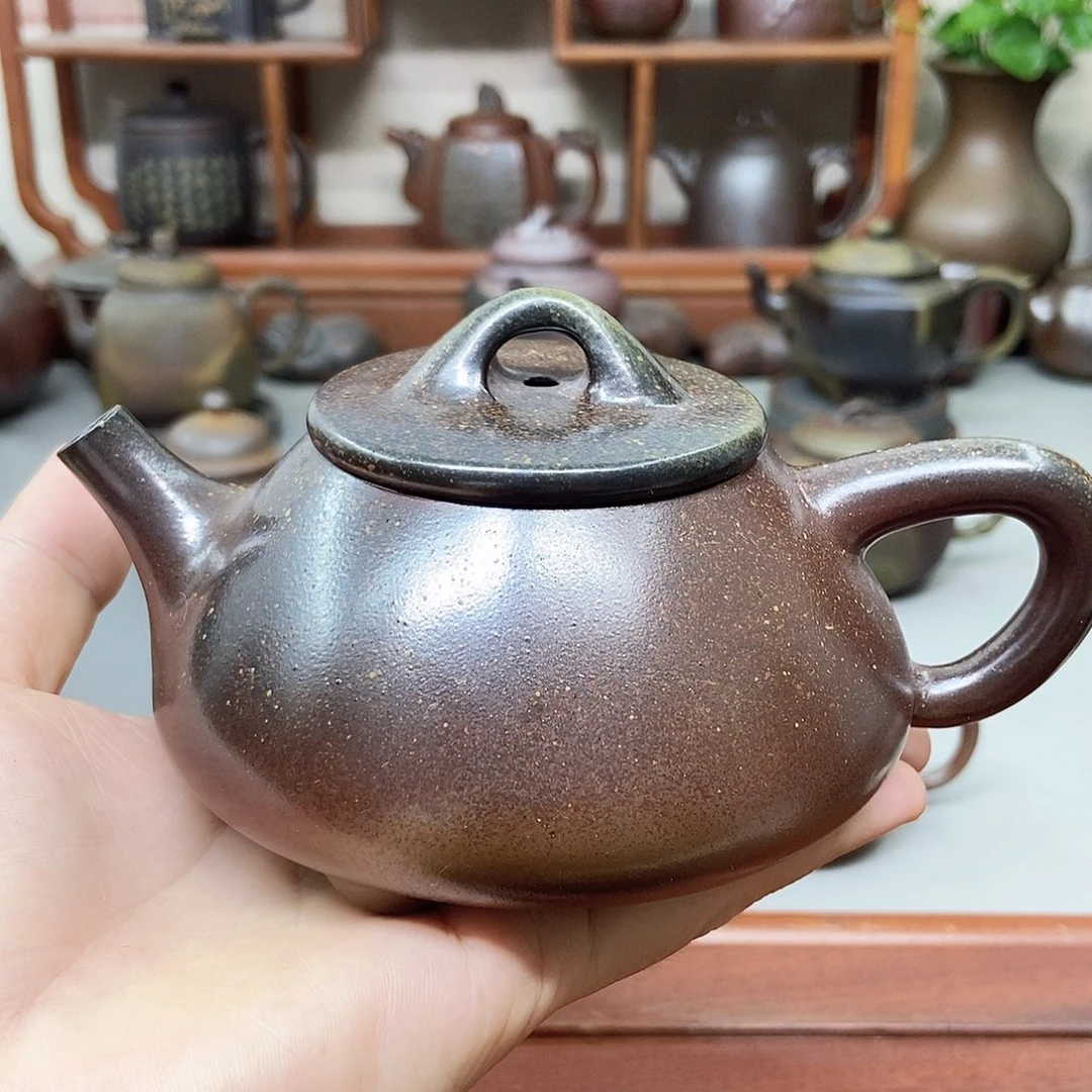 钦州坭兴陶柴柴烧壶瑕230cc