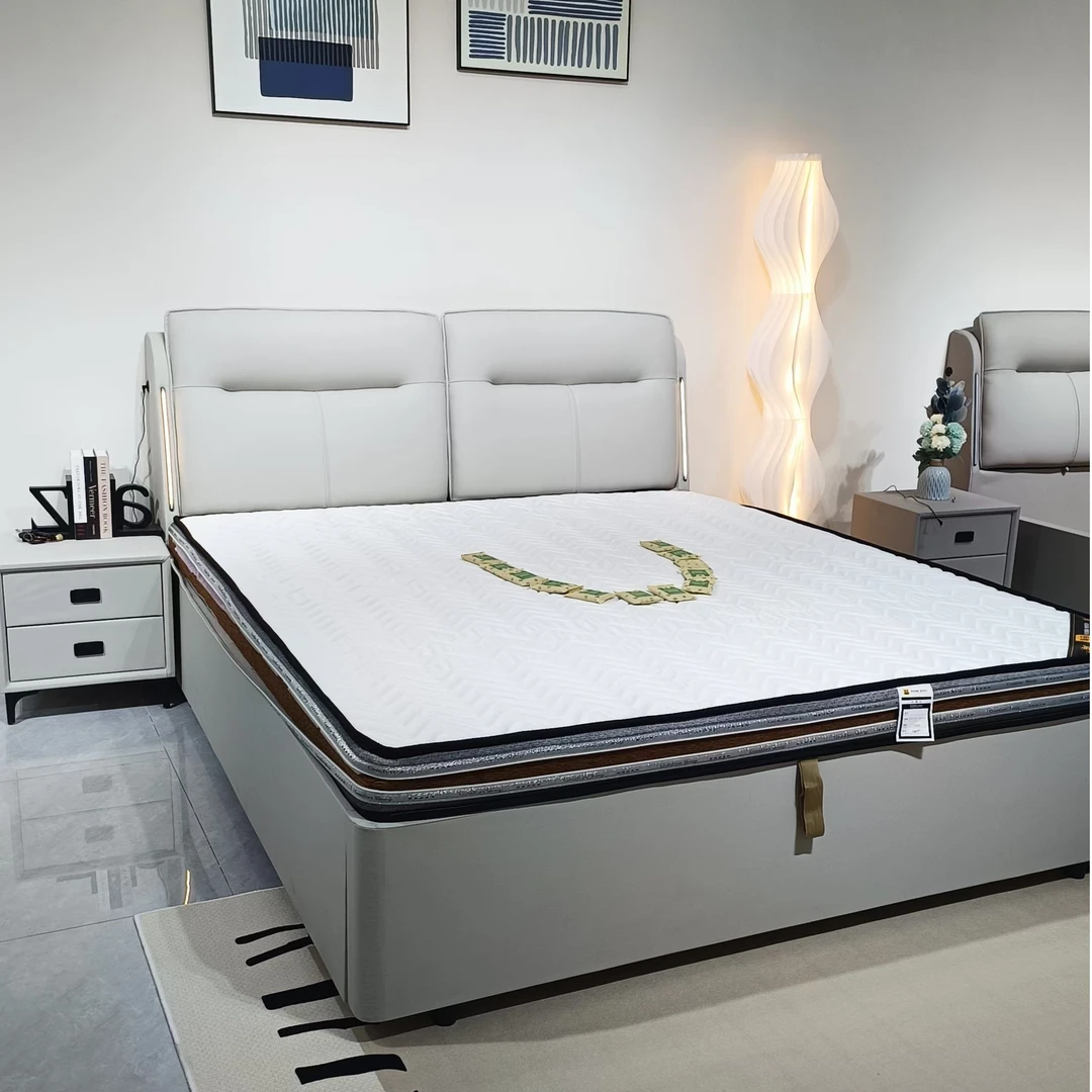 6606【国补专属2】新款高箱床头靠背可调节皮床简约