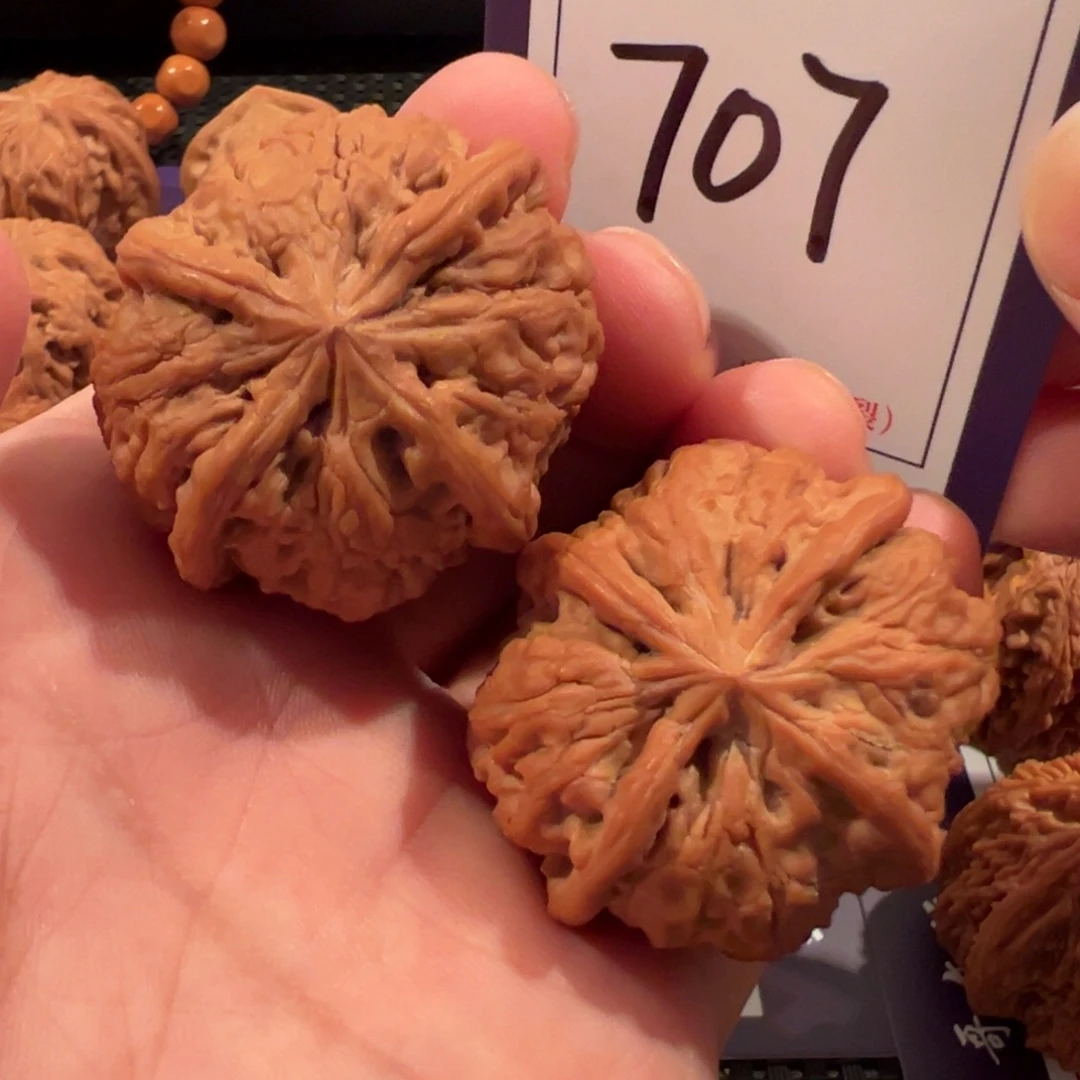 把件文玩核桃全品雨花石四棱40尺寸707号