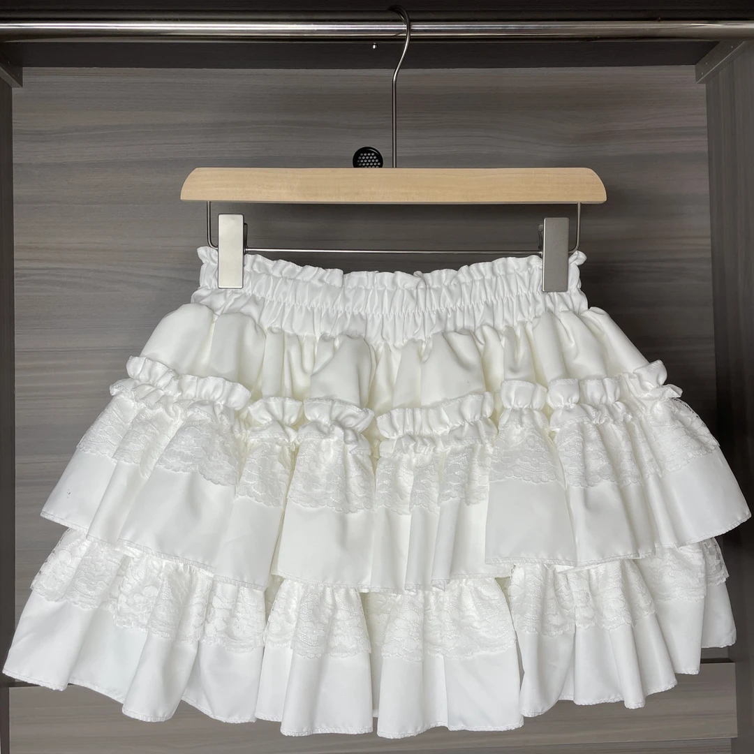 现货丨2025新款百搭显瘦芭蕾风辣妹洛丽塔蓬蓬蛋糕裙短裙