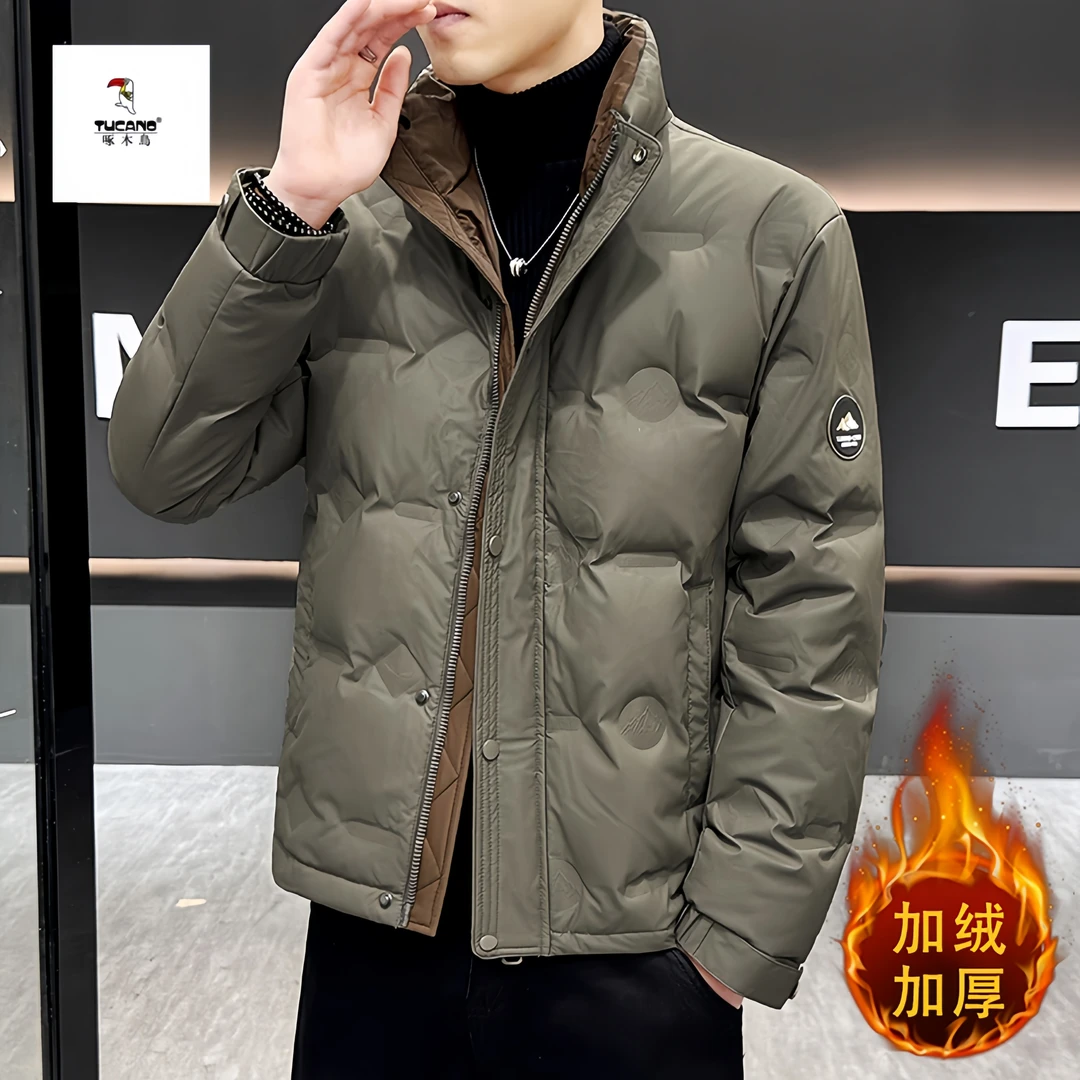 TUCANO/啄木鳥冬季羽绒服时尚立领帅百搭鸭绒保暖青年夹克外套