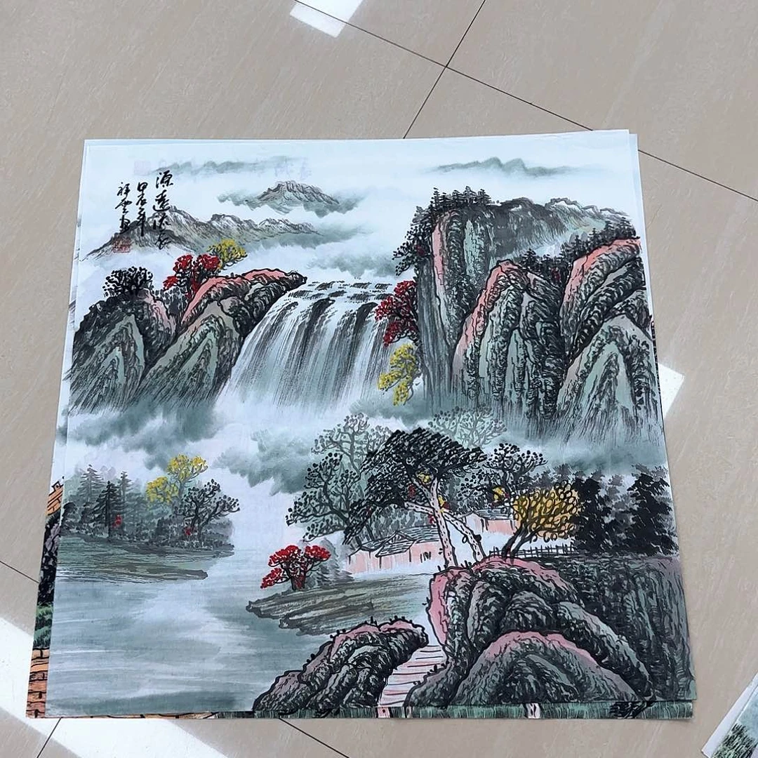 国画国画作品多次