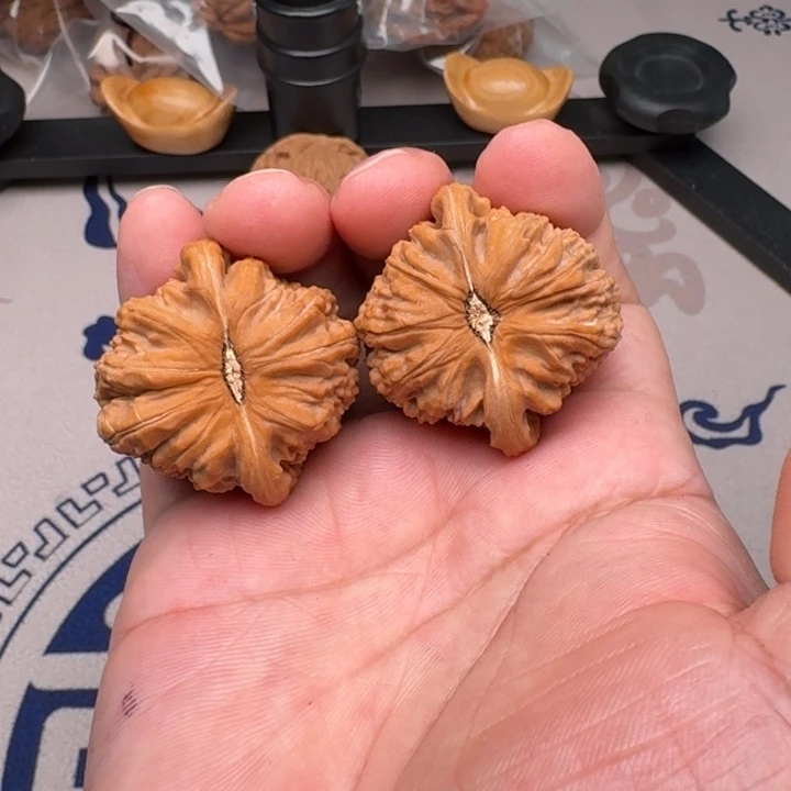 桃核吊坠山地白狮子40尺尖嗑15