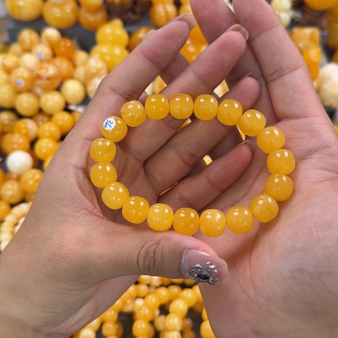 蜜蜡未镶嵌珠宝奇石同料12mm