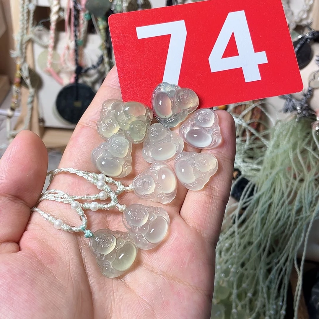蛇纹石玉合金颈饰