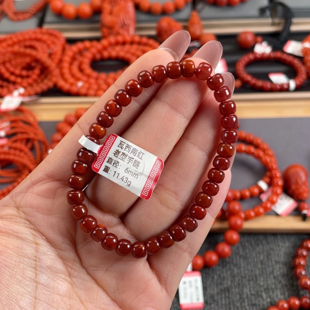 南红玛瑙未镶嵌6➕瓦西南红6➕老型单圈