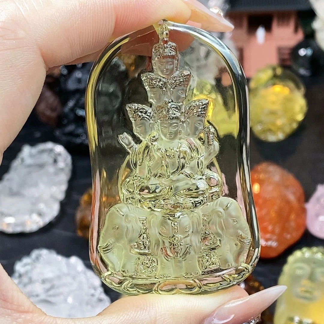 水晶颈饰未镶嵌契*吊坠