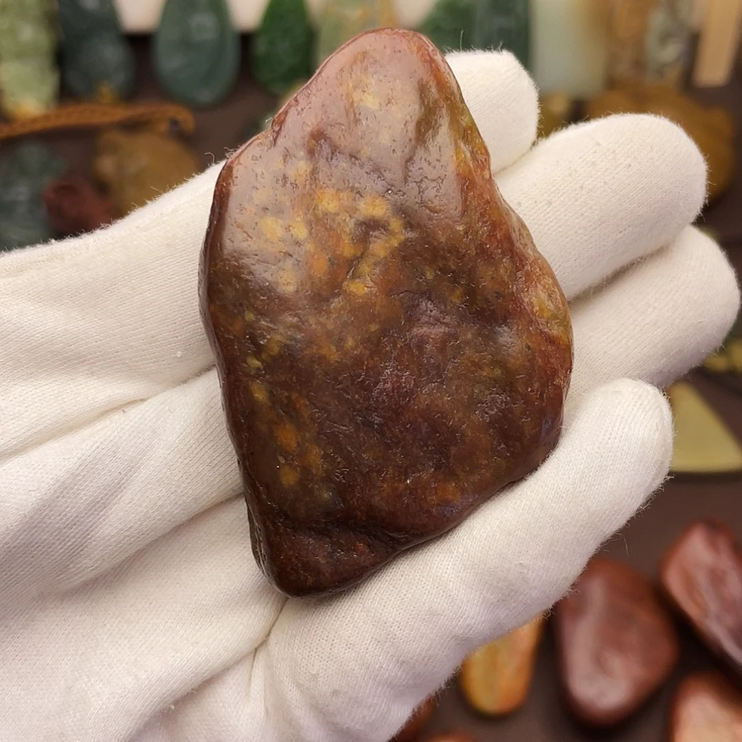 岫岩河磨玉（透闪石质玉）未镶嵌颈饰