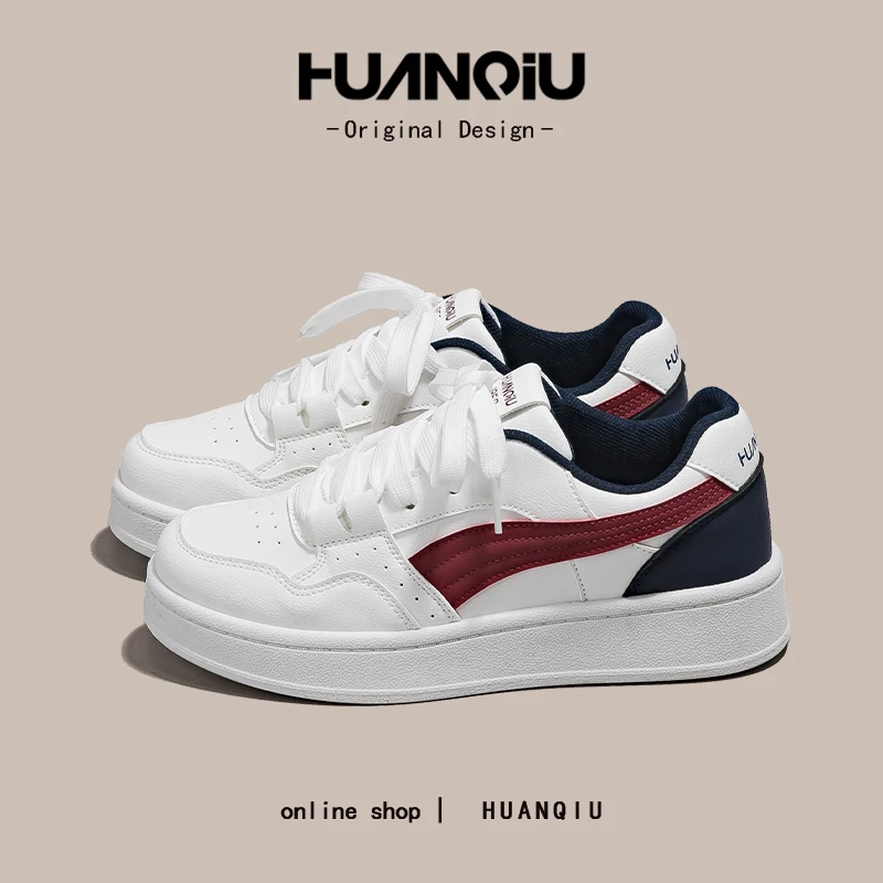 环球今年流行百搭潮流小白鞋女款2025新款爆款学生时尚板鞋HC2619