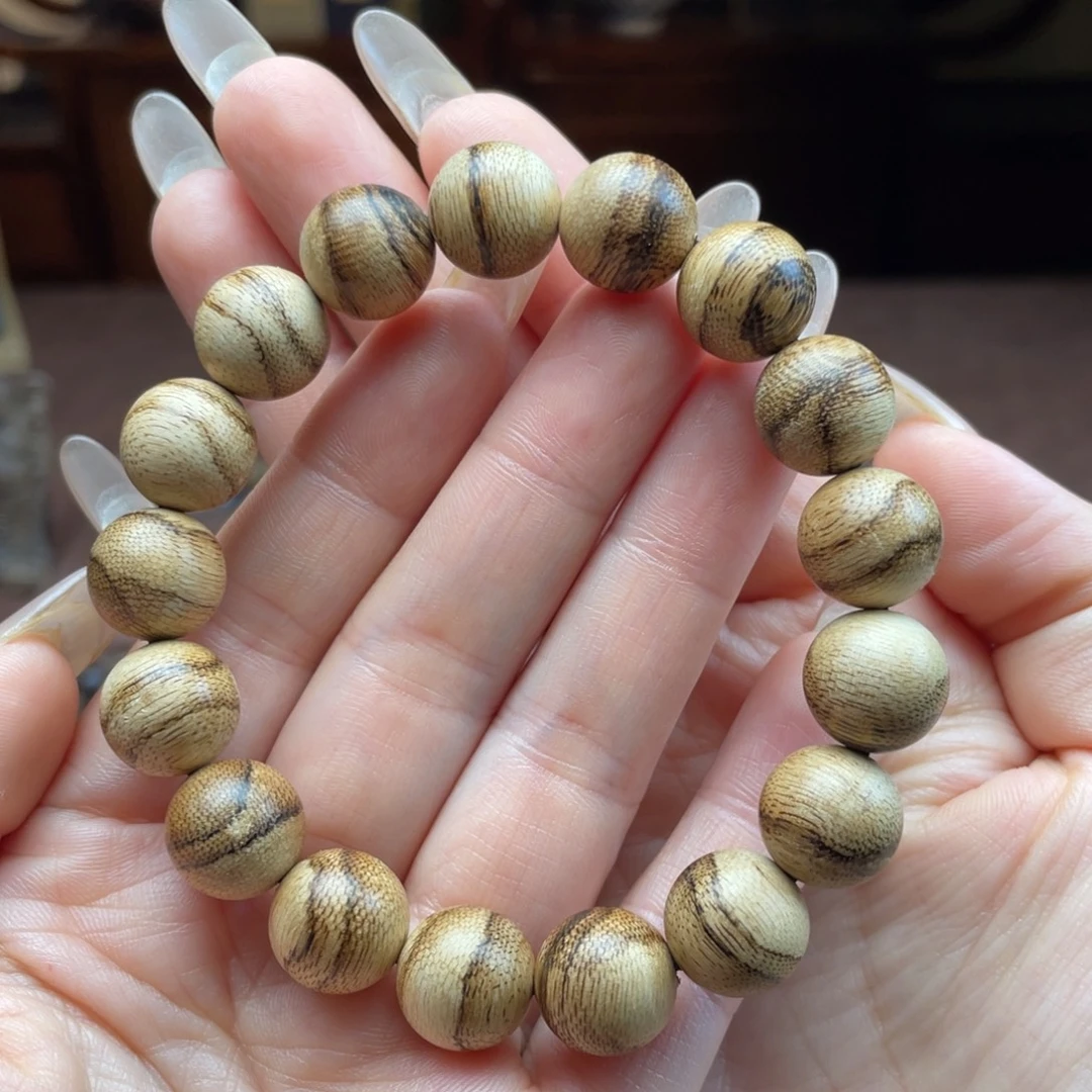 沉香手串达拉干天然野沉香1.2单圈