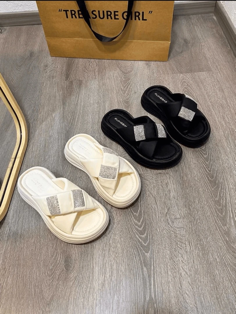 998时尚百搭休闲厚底增高夏季凉拖鞋998