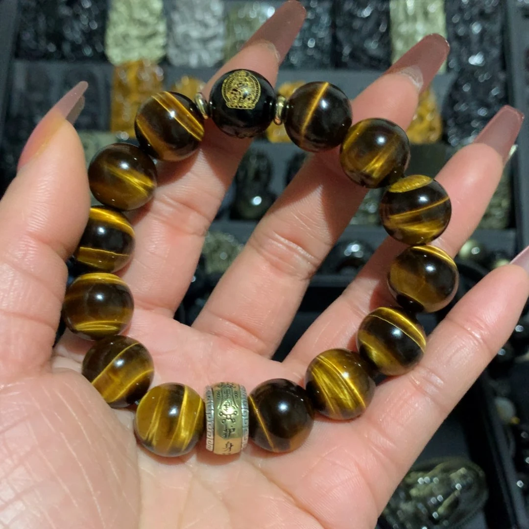 木变石（虎睛石）手链未镶嵌琉*珠