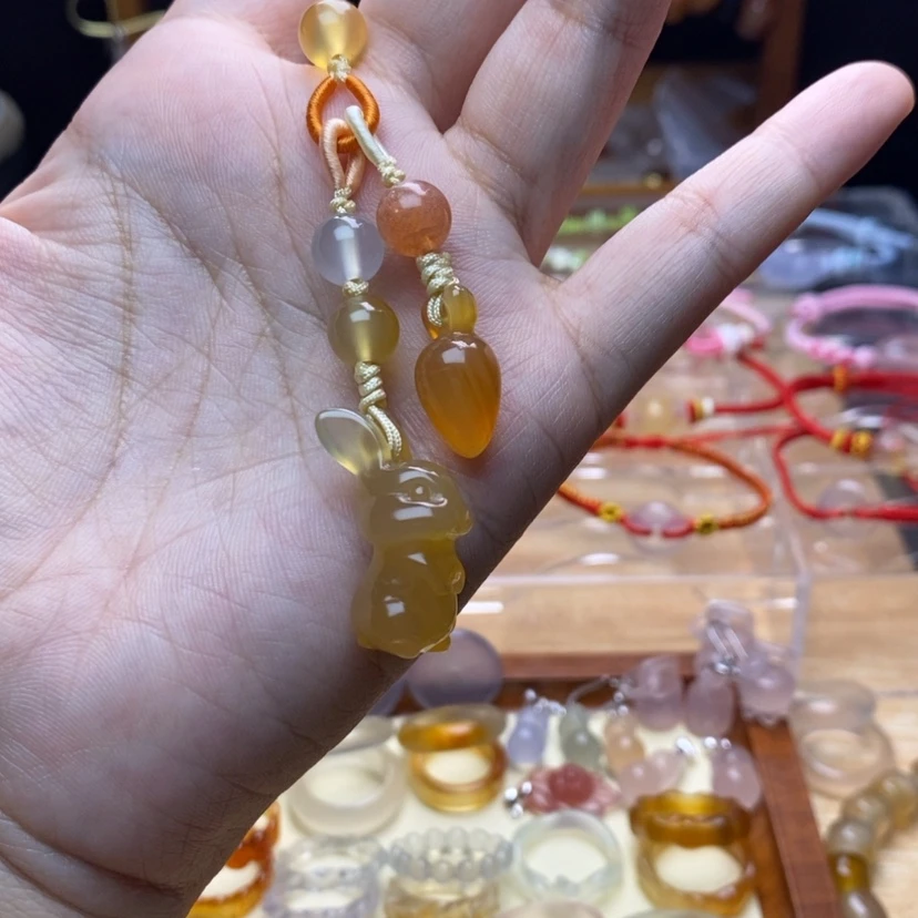 【闪购商品】玛瑙/玉髓吊坠(赠链)未镶嵌嗯*呢