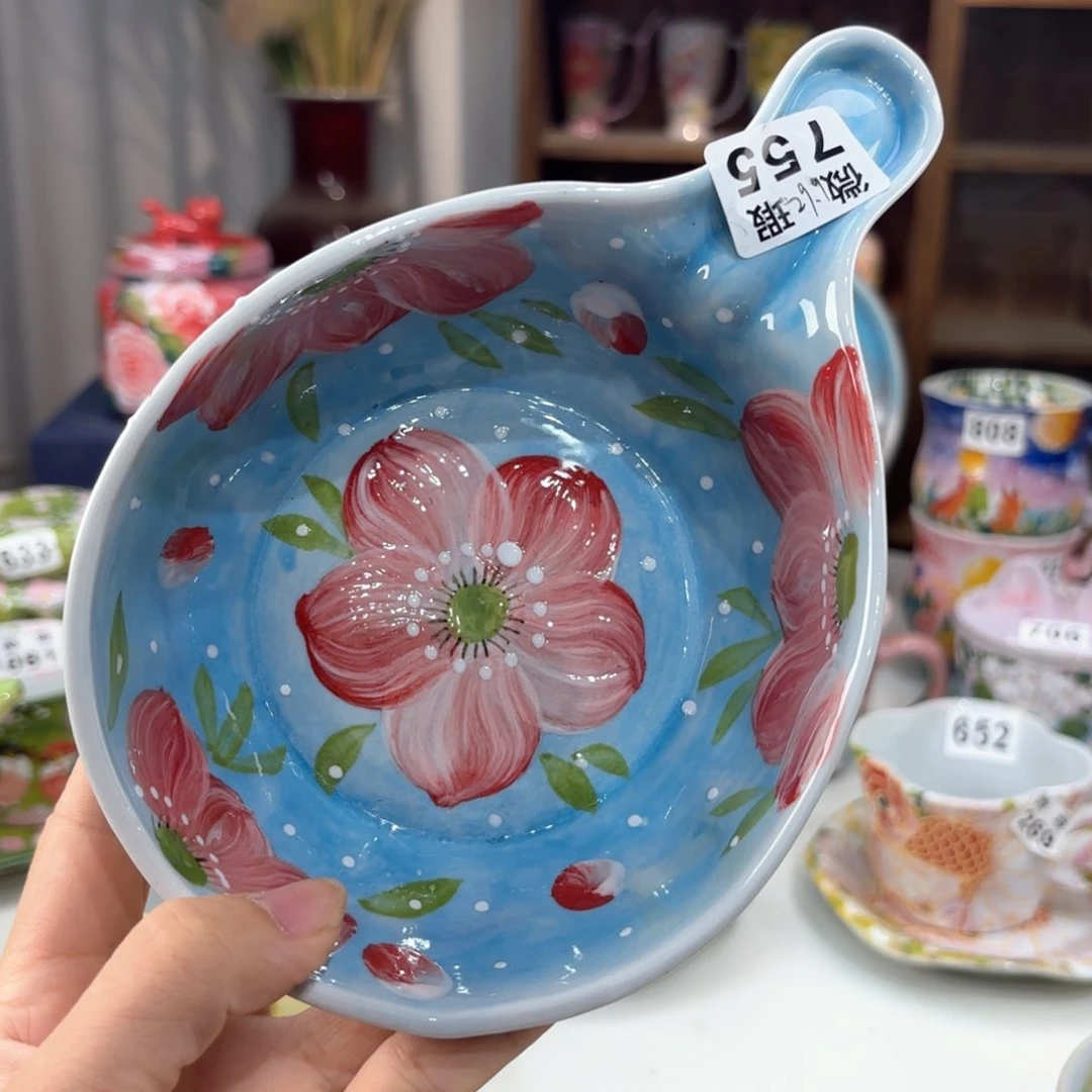 景德镇手绘高温釉下彩陶瓷茶具