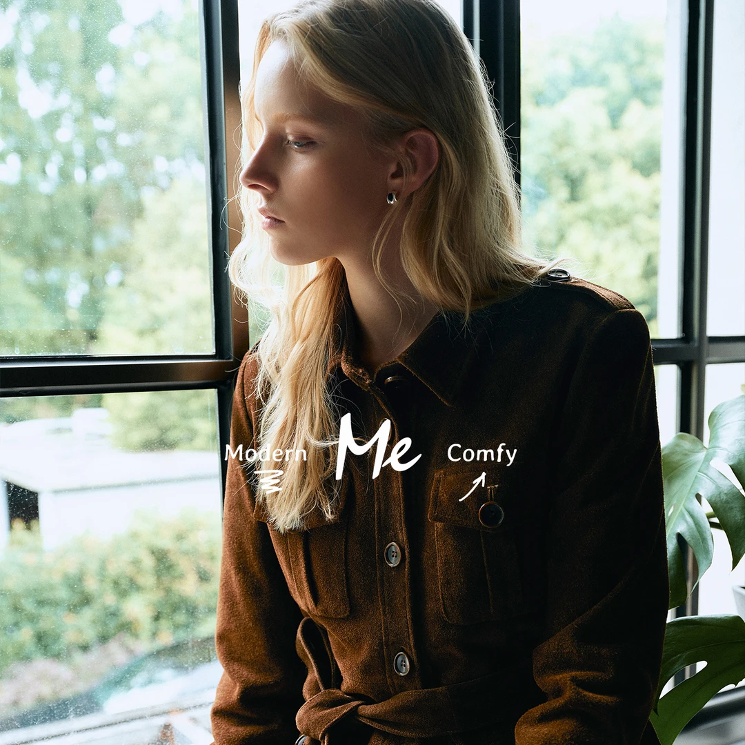 ME【L高知猎装皮衣 (含腰带)】孟加拉进口牛反绒奢牌感皮衣MESA0018