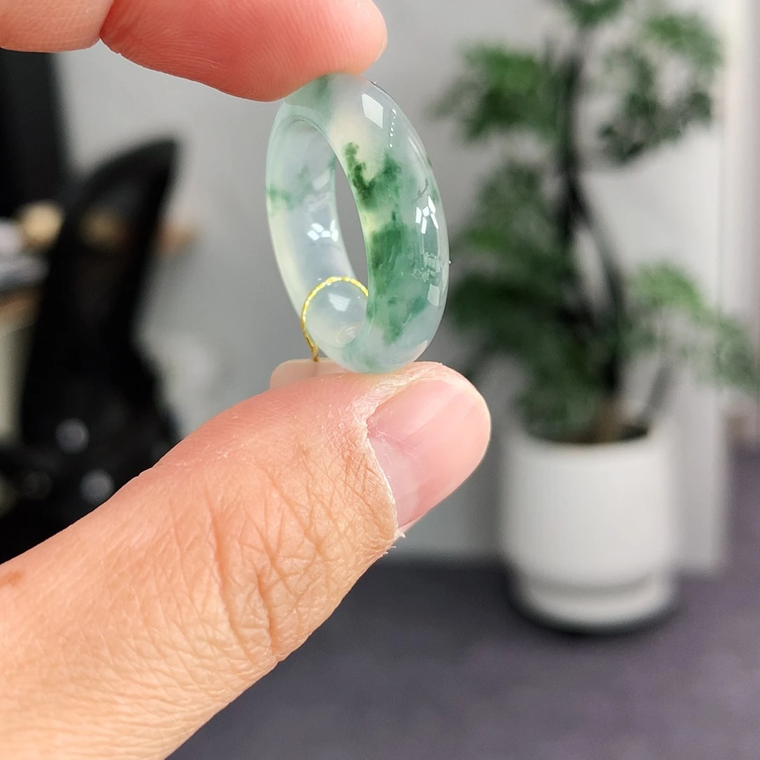 翡翠未镶嵌戒指12-13号