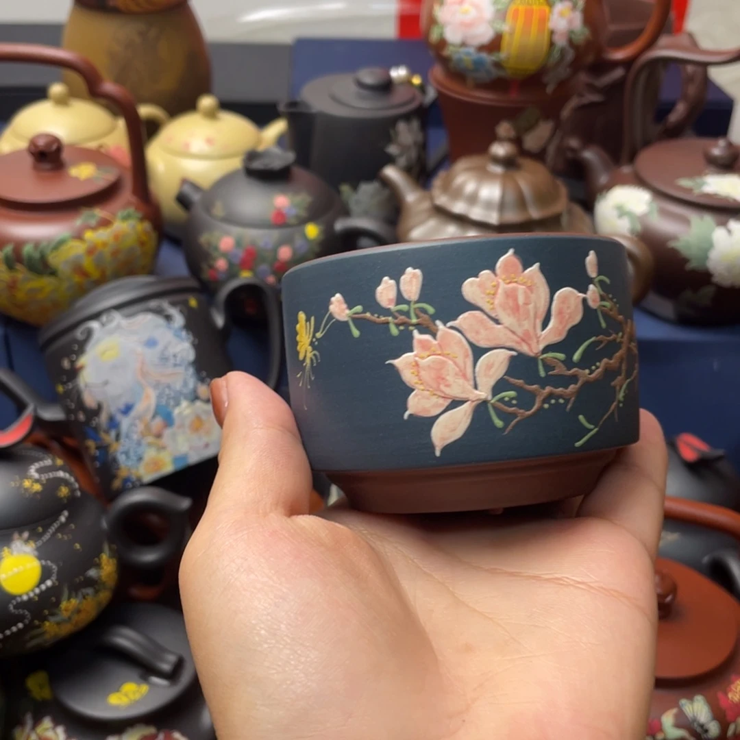 茶杯紫泥紫砂主人杯130cc