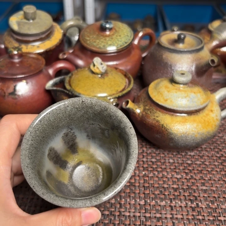 茶杯紫砂开片铃铛