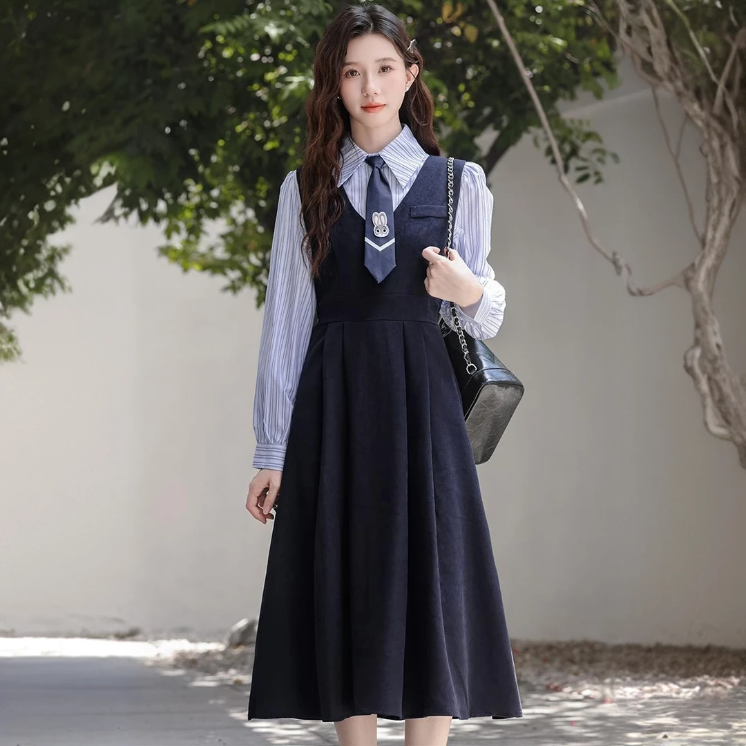 少女初中高中学生艺考主持人朗诵钢琴表演礼服合唱演讲比赛连衣裙