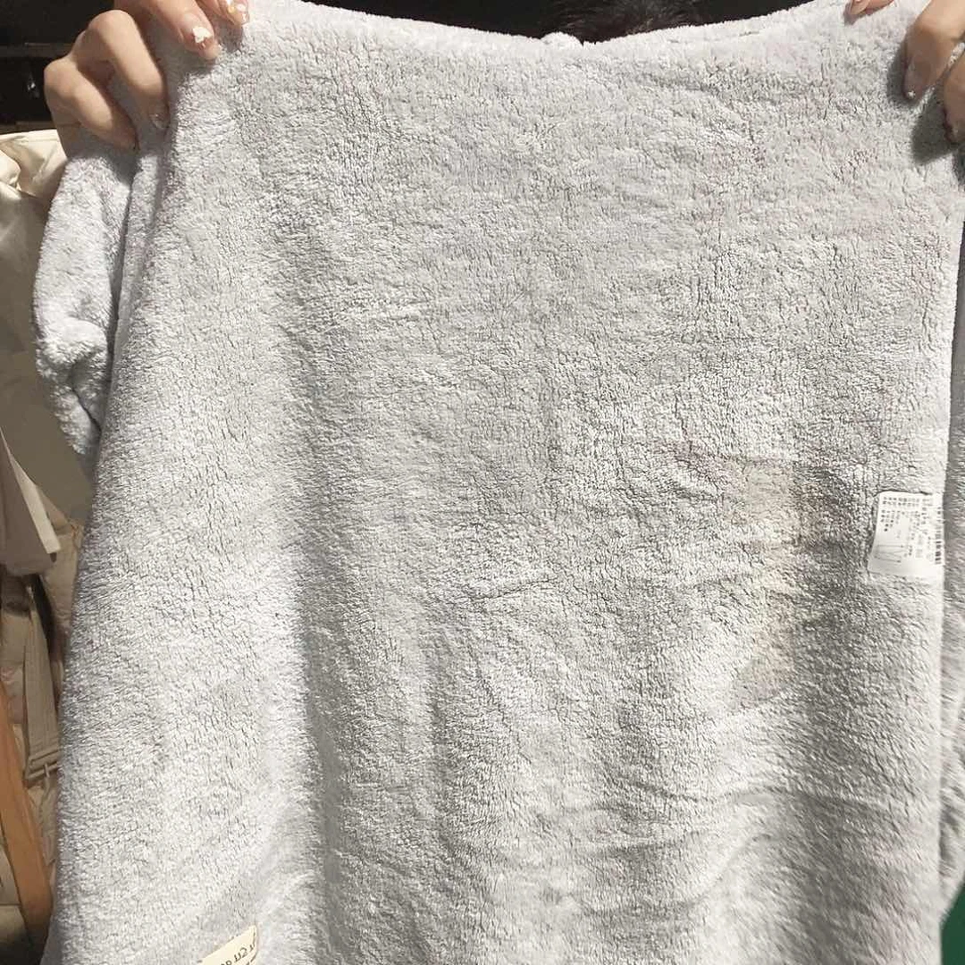 斗篷浴巾不退不换灰色