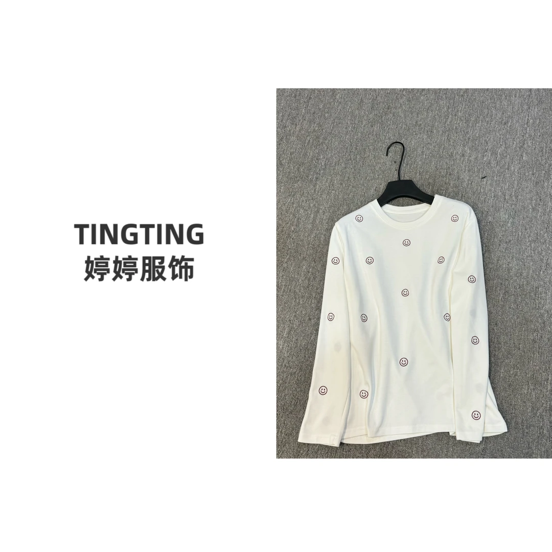 【TINGTING】春季新款时尚宽松百搭长袖T恤
