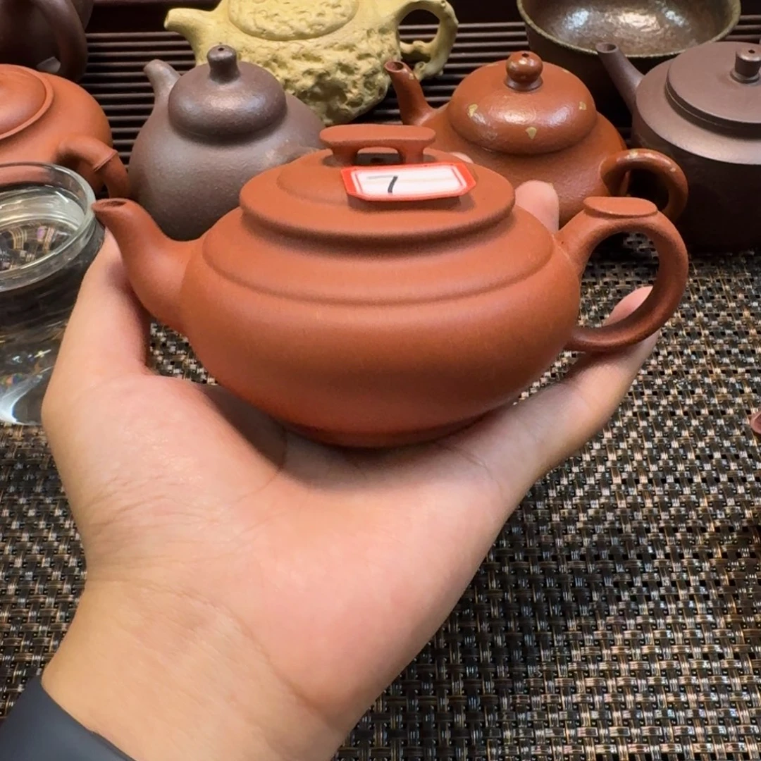茶壶紫砂7号紫砂壶上新桥瑕230Cc