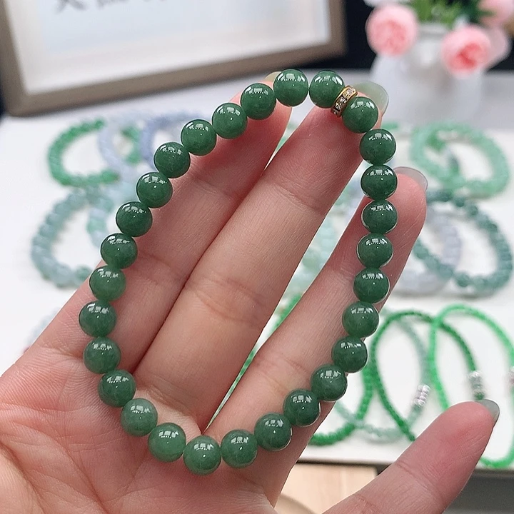 未镶嵌手链翡翠6.5mm