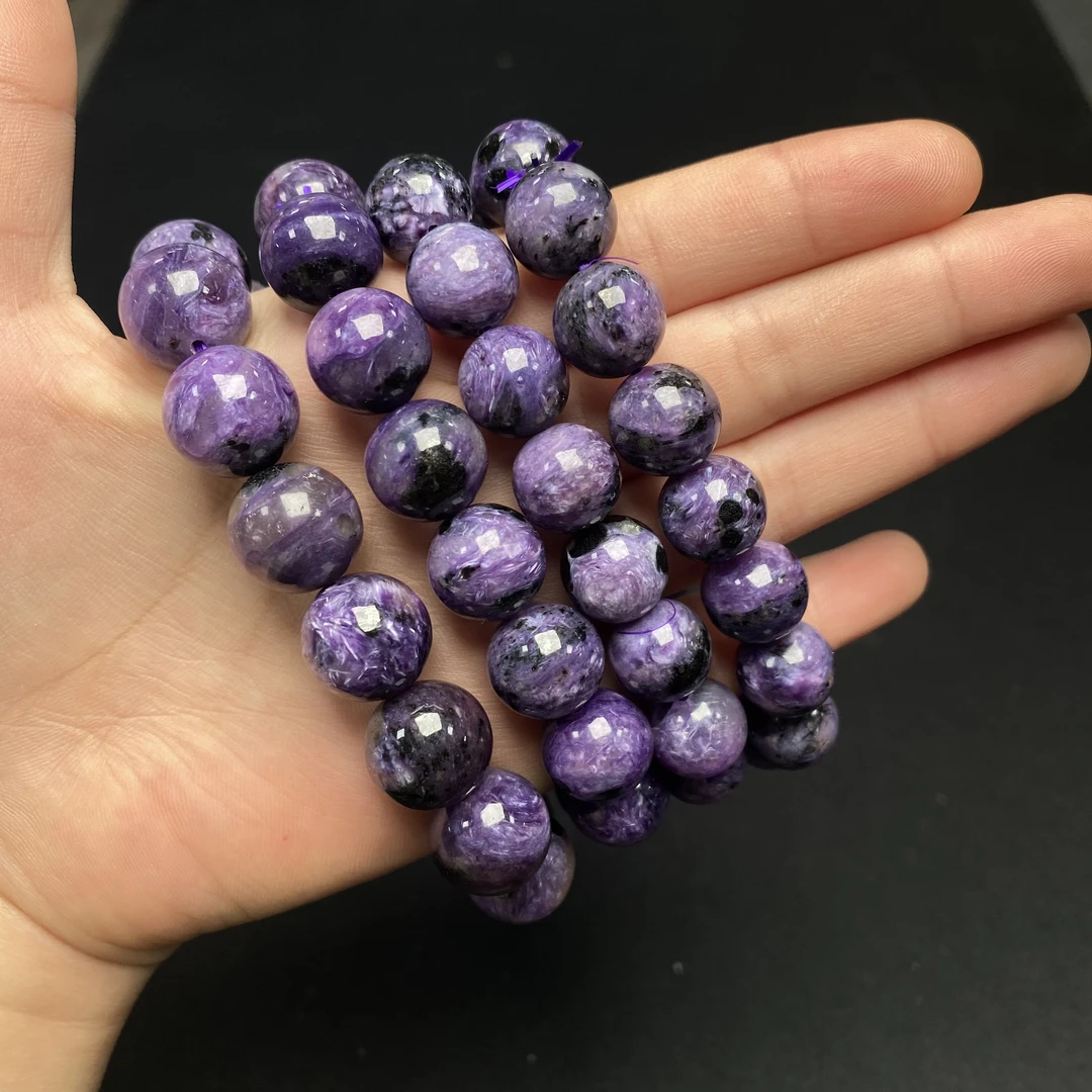 y265 紫龙晶手链12mm-14mm+多样性发一