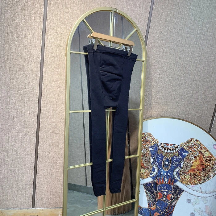 TE133孕妇黑色加绒加厚踩脚袜裤90-150