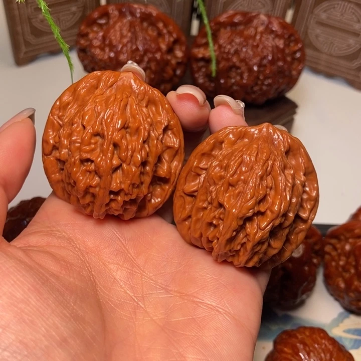 吊坠文玩核桃虎头41尺